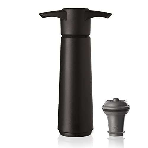 Image of Vacu Vin Wine Saver - Black | 1 x Vacuum Pump + 1 x Vacuum Wine Stopper
