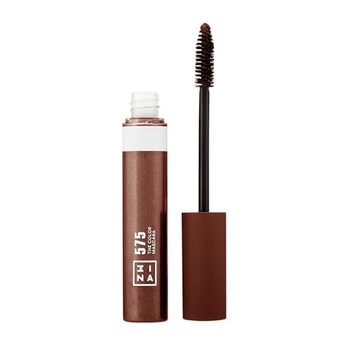Image of 3INA MAKEUP - Vegan - The Color Mascara 575 - Brown - Volume and Definition - Long-Lasting Formula - 9 Bold Color Mascara - Highly Pigmented Shades - Sensitive Eyes - Clump Free - Cruelty Free