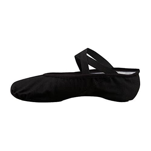 Image of Bezioner Canvas Ballet Slipper Dance Shoes for All Ages (Black, Adults EU36/UK3.5=9.06")