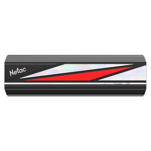 Image of Netac 1TB Portable External SSD, up to 2000 MB/s USB-C, SSD external drive,Works with PlayStation, Xbox, PC and Mac, USB-C 3.2