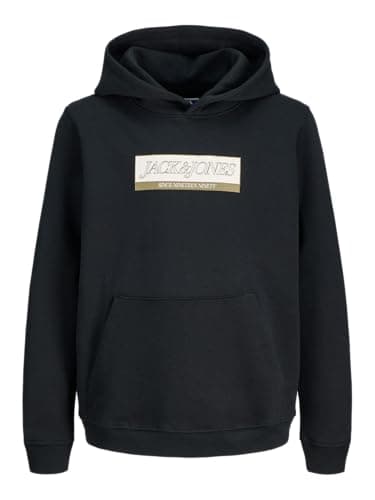 Image of JACK & JONES Junior Jorinwood Block Branding Sweat Noos Jnr, black, 152