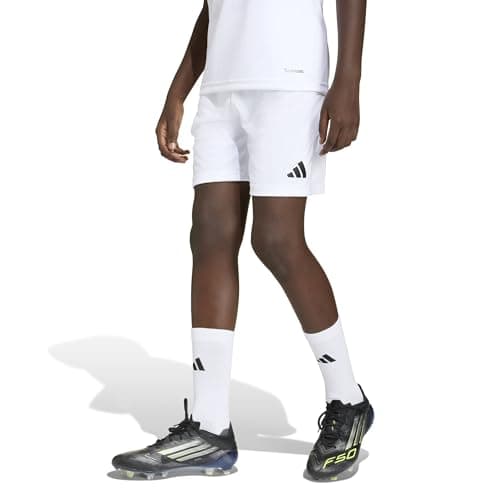 Image of adidas Unisex Kids Entrada26 Shorts Kids, White/Black, 11-12 Years