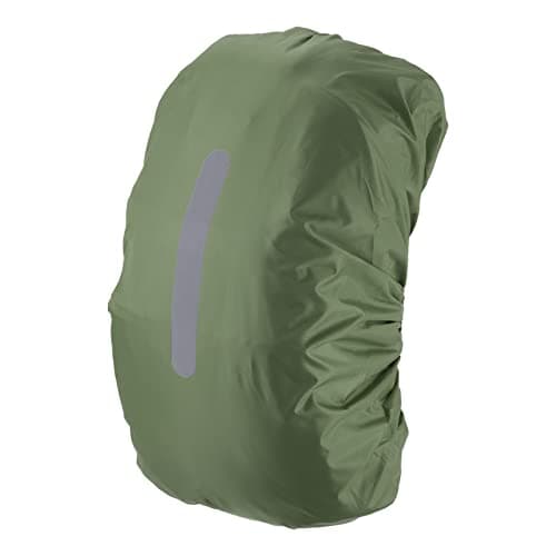 Image of PATIKIL 65-75L Waterproof Backpack Rain Cover, Non-Slip Backpack Cover with Vertical Reflective Strap Stay Dry for Hiking, Camping, Hunting, XL, Olive