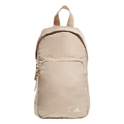 Image of adidas Unisex's Essentials 2 Sling Crossbody Bag, Magic Beige/Off White/Gilver, One Size