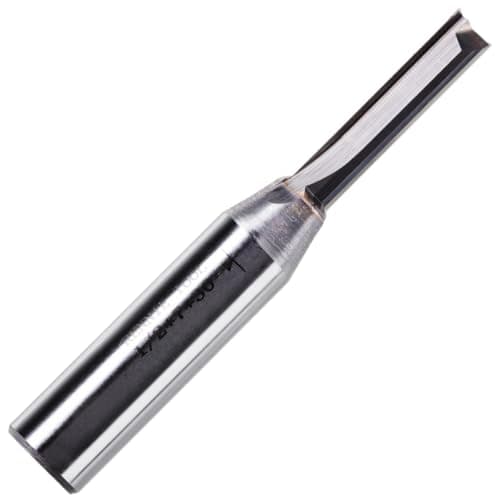 Image of Rennie Tools - 7mm Cutting Diameter x 30mm Flute x 1/2" Shank Solid Carbide Tip 2 Flute Straight Router Cutter Bit. Compatible With Makita Trend Festool Hikoki Dewalt Router Etc. 7mm Router Bit