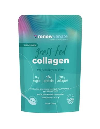 Image of Renewvenate Collagen Supplements for Women – Daily Blend with Hydrolyzed Collagen Peptides for Radiant Skin, Stronger Hair, Nails, and Joint Health – Vegan and Bovine Collagen Options Available