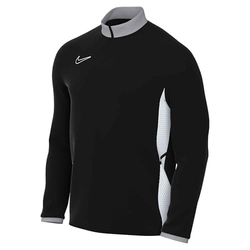 Image of NIKE FZ9767-010 M NK DF ACD25 DRIL TOP Sweatshirt Men's BLACK/WOLF GREY/WHITE/WHITE Size L