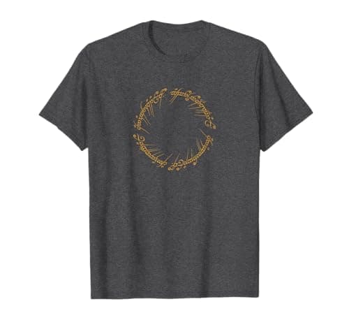 Image of The Lord of the Rings One Ring Inscription T-Shirt