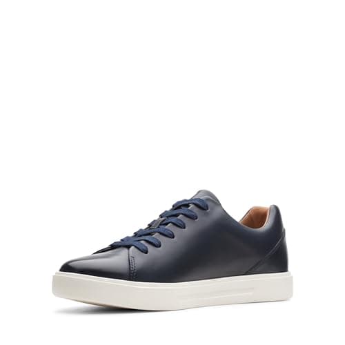 Image of Clarks Men's Un Costa Lace Sneaker, Blue Navy Leather, 11 UK