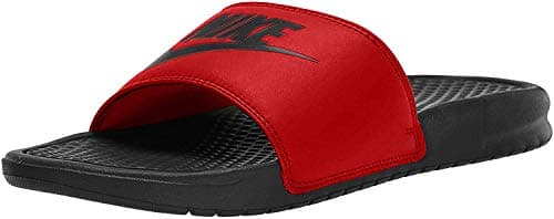 Image of Nike Benassi Just Do It, Men's Sandal, Multicoloured (Red Orbit/Black/Anthracite 605), 13 UK (48.5 EU)