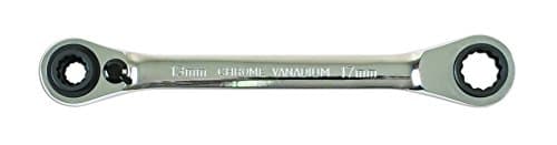 Image of Laser 6801 Reversible Ratchet Spanner 4-in-1, Silver