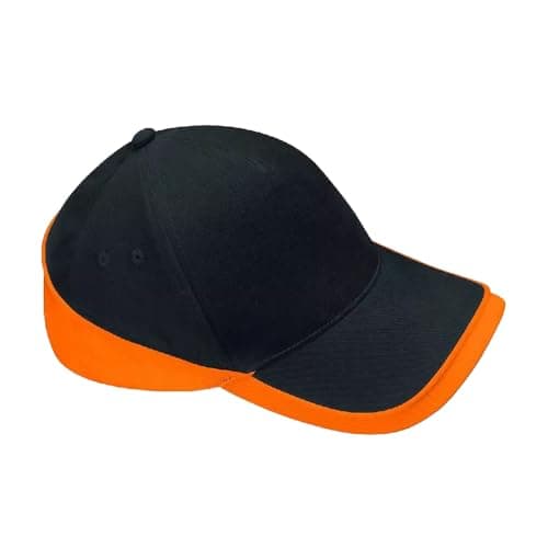Image of Beechfield B171 Teamwear Competition Cap - Black/Orange