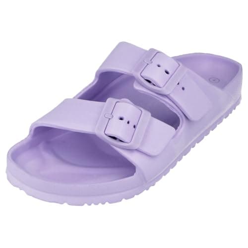 Image of Yinka Shoes Ladies Double Buckle EVA Sandals Lilac UK 5
