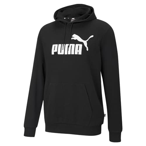 Image of PUMA Men's Big Logo Hoodie Tr Sweat, Puma Black, M UK
