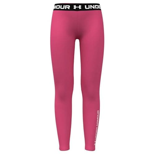 Image of Under Armour HeatGear Wordmark Leggings 7 Years Pink
