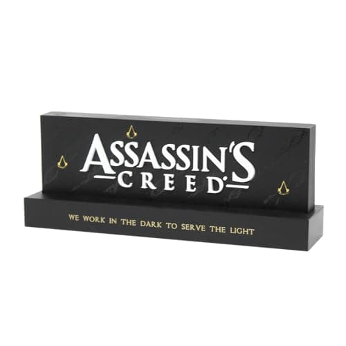 Image of Neamedia The Character Company Assassin's Creed Original Logo Light, Officially Licensed, LED Living Room or Office Lamp, Compatible with Mobile, XBox, PS5 and PC, Gift Idea