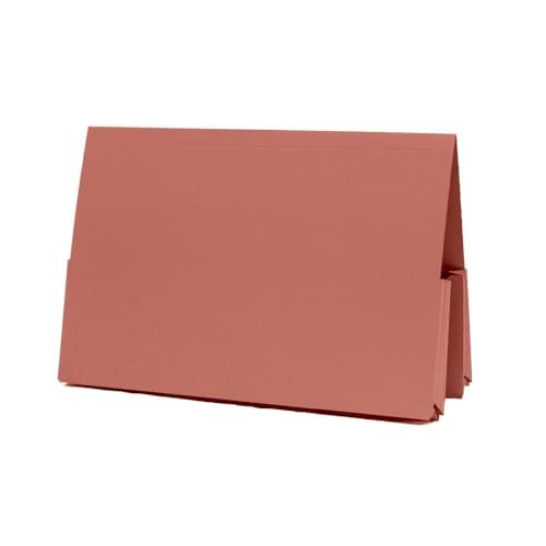 Image of Exacompta - Ref 214-REDZ - Guildhall - Double Pocket Legal Wallet, 250 x 355mm, 315gsm Premium Heavyweight Manilla, Holds A4 & Foolscap Documents - Red, Pack of 25