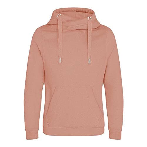 Image of AWDis Just Hoods JH021 Unisex Cross Neck Hoodie - Dusty Pink - S