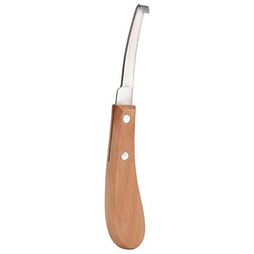 Image of Sharper Hoof Knife, Left or Right Hand Farrier Tools, Carbon Steel Hoof Knife Trimming Tool for Cattle Horse Use, 21.5cm / 8.5 Inch Length, High Strength, Not Easy to Break (straight right hand)
