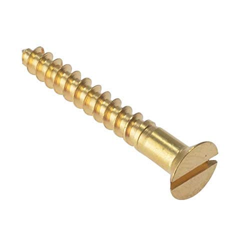 Image of ForgeFix Wood Screws - Solid Brass | 1 1/2" x 8 | Countersunk | Box 200