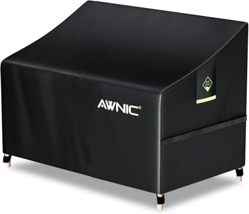 Image of AWNIC Garden Bench Cover 2 Seater Waterproof Tear Resistant 420D Polyester 2 Seater Bench 134x70x60/88cm