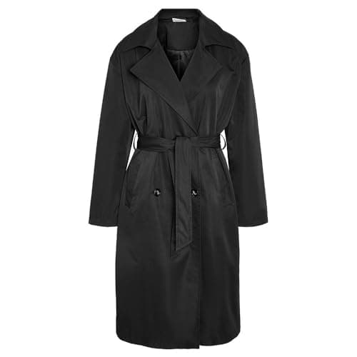 Image of Noisy may Nmmanya L/S Noos Women's Trench Coat, black, S