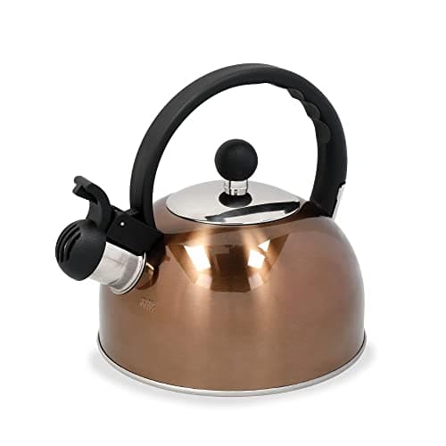 Image of La Cafetière Stainless Steel Copper Effect 1.3l Whistling Kettle