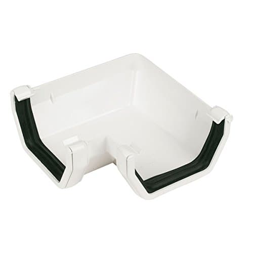 Image of Square Line 90degs Gutter Angle White