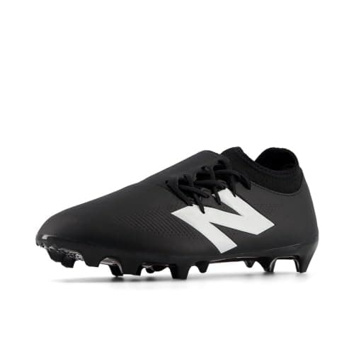 Image of New Balance Unisex Adult Furon Dispatch Fg V7+ Soccer Shoes, Black/White/True Red, 11.5 Wide Women/10 Men