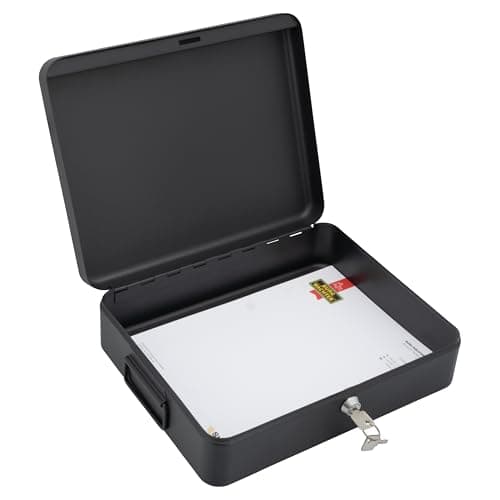 Image of Sterling DB01 Deed Boxes, Black, 12"