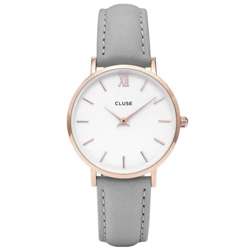 Image of CLUSE Womens Quartz Watch, Analogue Classic Display and Leather Strap CL30002