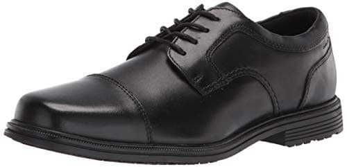 Image of Rockport Men's Robinsyn Waterproof Cap Toe Oxford, Black, 10 UK