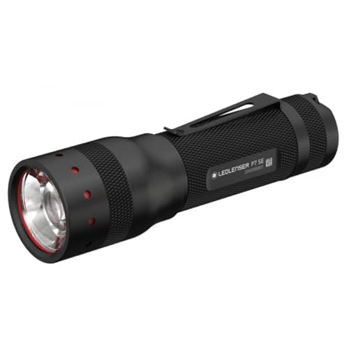 Image of Ledlenser P7 SE - Battery Operated LED Torch, Super Bright Flash Light Strobe Feature for Self Defense, Powerful 500 Lumens, Hiking Torch, Dog Walking, Camping, Up to 25 Hour Battery Life.
