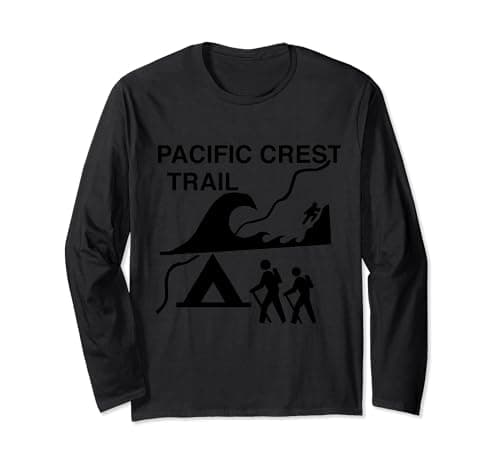 Image of Pacific-Crest-Trail-Charcoal-Rustic-Tsunami-Primitive-P-C-T Long Sleeve T-Shirt