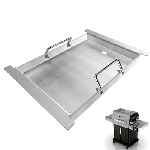 Image of Upgrades Half Griddle for Ninja FlexFlame Grills, Stainless Steel Sizzle Griddle Plate for Ninja PG300 Grill Accessories, Compatible with ninja-Flex Flame Grill Accessories XSKHLFGRIDLE, 17''L x 12''W