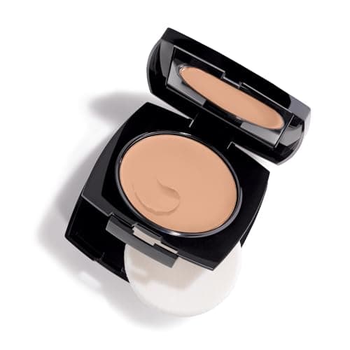 Image of Avon Cream To Powder 3-in-1 Foundation, Concealer and Powder, Long Lasting Foundation Compact, Natural Looking Base that Lasts, SPF 15, 245N, Natural Beige