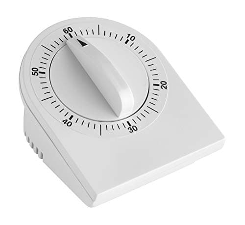 Image of TFA Dostmann Analog Kitchen Timer 38.1020 Egg Timer 0-60 min Mechanical Winding Cooking Sports Homework White