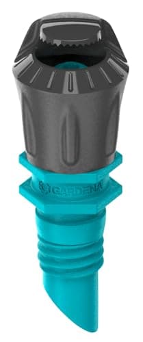 Image of Gardena Micro-Drip-System Spray Nozzle 180 degrees: 180 degree spray head, adjustable, water-saving sprinkling, spraying range approx. 3 m, 5 units (13321-20)