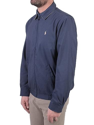 Image of Ralph Lauren Men's Bi Swing Wb (new Fit) W/pp Bomber Jacket, Blue (French Navy A4560), Large (Manufacturer Size: 40)