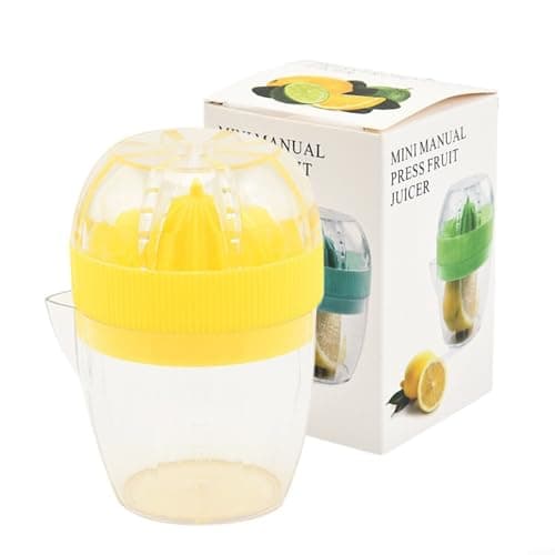 Image of Manual Citrus Juicer for Lemons Plus Oranges – Lightweight Hand Press with Pour Spout Abs Plastic Construction 3.9 X 2.7 Situated in Compact Size 78g Lightweight Layout(Yellow)