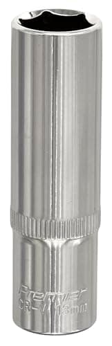 Image of Sealey Sp3813D Walldrive Socket 13Mm Deep 3/8Sq Drive Fully Polished