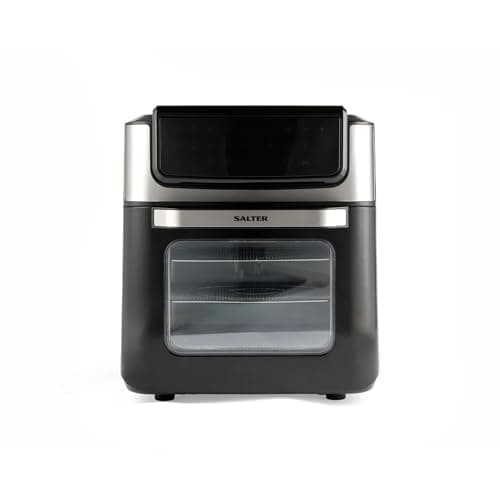Image of Salter Digital Air Fryer – XL 12L Mini Oven, Healthy Air Fry/Roast/Rotisserie/Toast/Bake, 3 Racks Included, No Preheating Needed, 12 Preset Functions, LCD Touch Display, Adjustable Temp, 1800W
