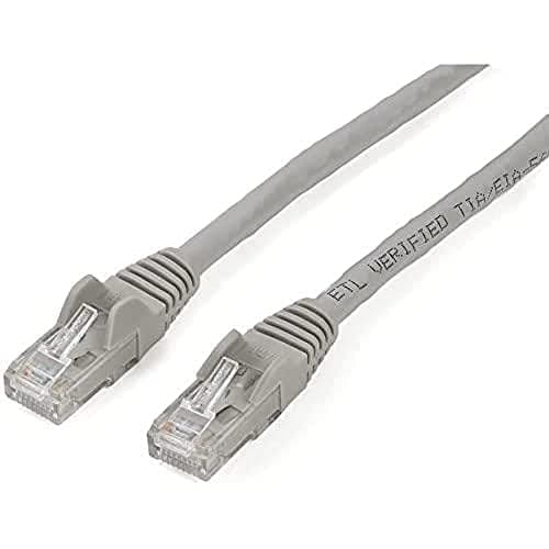 Image of StarTech.com 2m CAT6 Ethernet Cable - Grey CAT 6 Gigabit Ethernet Wire -650MHz 100W PoE++ RJ45 UTP Category 6 Network/Patch Cord Snagless w/Strain Relief Fluke Tested UL/TIA Certified (N6PATC2MGR)