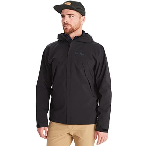 Image of Marmot Men PreCip Eco Pro Jacket, Waterproof Jacket, Lightweight Hooded Rain Jacket, Windproof Raincoat, Breathable Windbreaker, Ideal for Running and Hiking