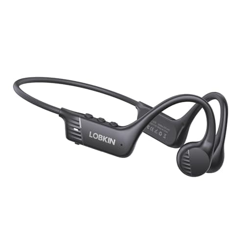 Image of LOBKIN Bone Conduction Headphones, Open Ear Headphones Bluetooth 6.0 Wireless with Mic, 10H Playtime, IPX7 Waterproof Sports Earphones for Running, Gym Workout, Ski, Cycling