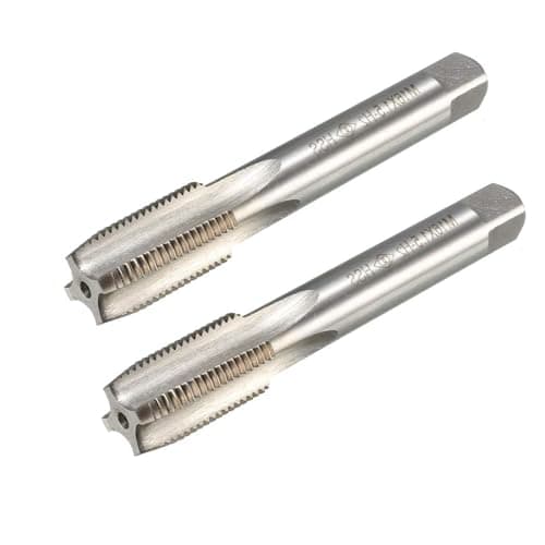 Image of MACHSWON Metric Taps M16 x 1.5mm, for Threading Machine and Electric Drills, H2 High Speed Steel Ti-Coated, Right Hand Thread Plug Tap Threading Tapping Tool, 2pcs