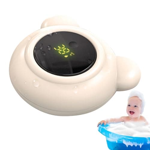 Image of Laimejia babys Bath Thermometer, Digital Floating Water Thermometer for Newborns With LED Display, Easy to Read Water Temperature, Fun Bath Toy for Kids Children Newborns