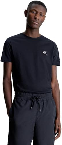 Image of Calvin Klein Jeans Men's CK ESSENTIAL SLIM TEE, Ck Black, 3XL