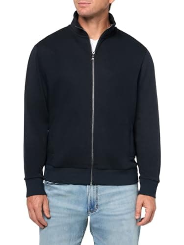 Image of BOSS Men's H-Shepherd Zip-up Jacket, Dark Blue, L