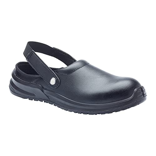 Image of Blackrock Safety Clogs, Steel Toe Cap Crocs, Chef Crocs, Kitchen Clogs, Safety Shoes for Mens and Womens, Sandals - Size 6